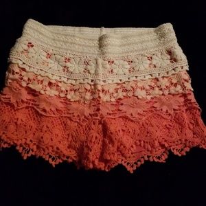 Adorable lace shorts